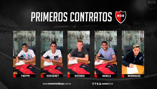 Primeros contratos para cinco juveniles