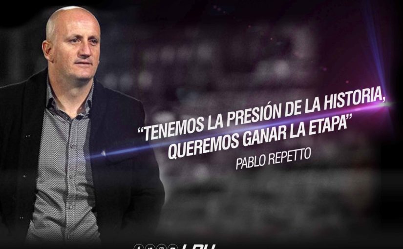 “Tenemos la presión de la historia, queremos ganar la etapa” – DT Pablo Repetto