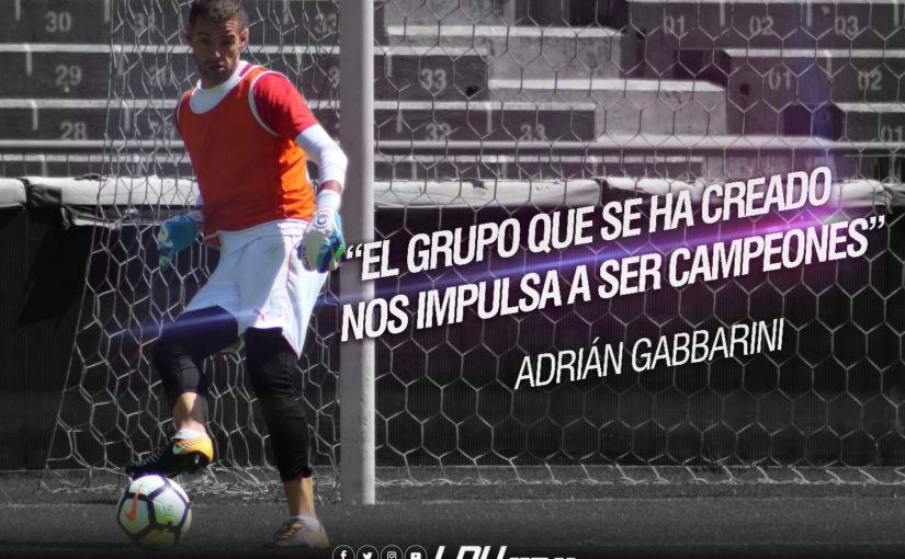 “El ánimo del plantel y el buen grupo que se ha creado nos impulsa a ser campeones” – Adrián Gabbarini