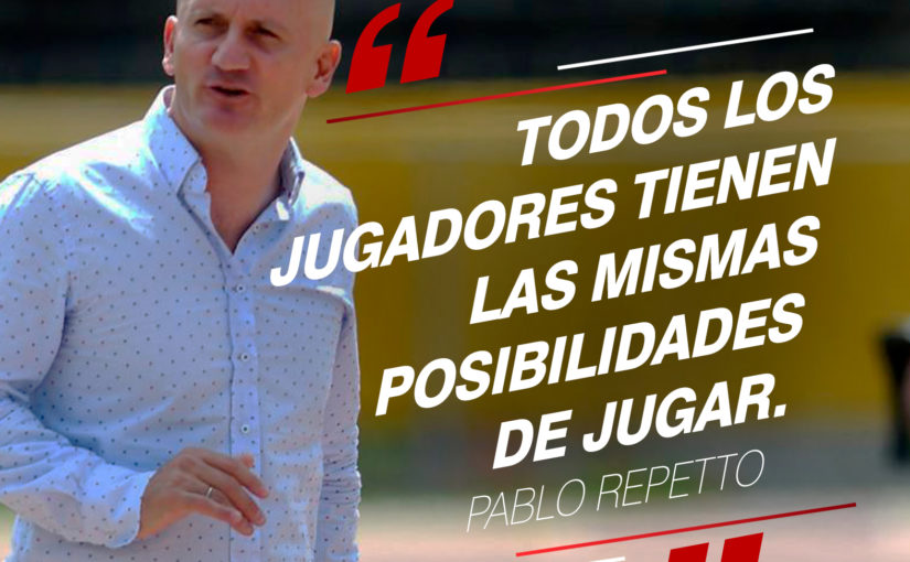 “Todos los jugadores tienen las mismas posibilidades de jugar” – DT Pablo Repetto