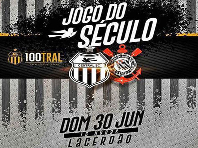 #AmistosoDoCentenário: Central recebe Corinthians-SP