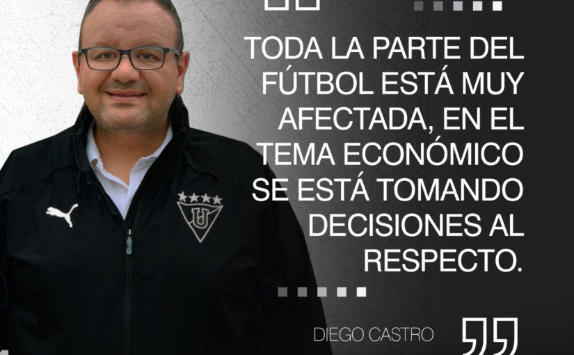 Diego Castro: “El fútbol está muy afectado desde el punto de vista económico y se está tomando decisiones al respecto.”