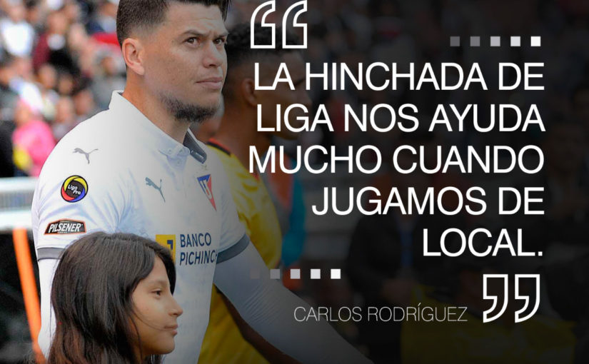 Carlos Rodríguez: “La hinchada de LIGA nos ayuda mucho cuando jugamos de local.”