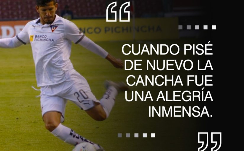 Christian Cruz: “Cuando pisé de nuevo la cancha fue una alegría inmensa.”