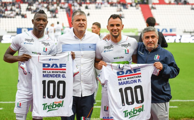 MÉNDER Y MARLON, HOMENAJE POR 100 PARTIDOS